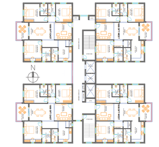 Project Image of 1560.0 - 2240.0 Sq.ft 3 BHK Apartment for buy in NCC Cyber Urbania