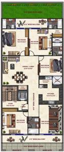 Sita Lavish Builder Floors Sita Lavish Builder Floors Cluster Plan from 1st to 4th Floor 1