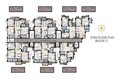 Project Image of 1003.99 - 2377.31 Sq.ft 2 BHK Apartment for buy in Savoy Binni Onyx