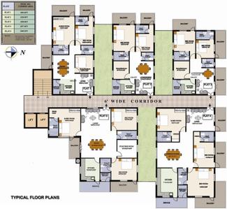 Project Image of 1320.0 - 2577.0 Sq.ft 2.5 BHK Apartment for buy in Vasudeva Bloomfield Elation Towers
