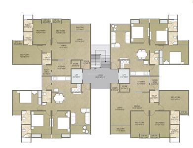 Project Image of 667.36 - 1032.47 Sq.ft 2 BHK Apartment for buy in Kasata Hometech India Kalp Pavitra