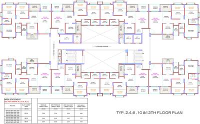 Project Image of 522.0 - 523.0 Sq.ft 2.5 BHK Apartment for buy in Ishwar River Residency Phase IV Building N4