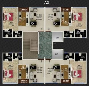 Project Image of 705.0 - 1250.0 Sq.ft 1 BHK Apartment for buy in Jaycee Bhagtani Serenity