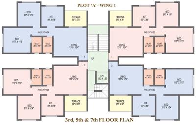 Project Image of 332.0 - 456.0 Sq.ft 1 BHK Apartment for buy in SCGK Royal Castle Building 1 3 4 5