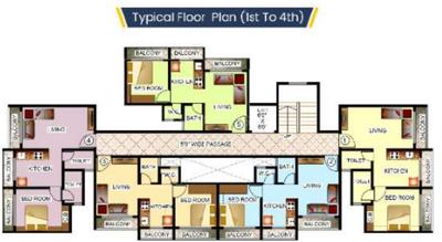 Project Image of 309.89 - 392.78 Sq.ft 1 BHK Apartment for buy in Top Siddhivinayak Apartment