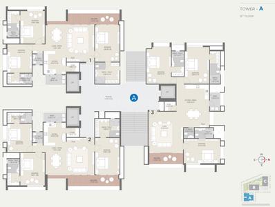 Project Image of 1480.04 - 3433.04 Sq.ft 3 BHK Apartment for buy in Sangini Lakeville