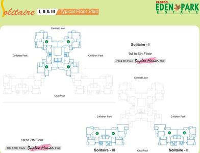 Project Image of 1232.0 - 2390.0 Sq.ft 2 BHK Apartment for buy in Eldeco Eden Park Estate