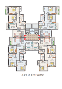 Project Image of 660.04 - 1199.96 Sq.ft 1 BHK Apartment for buy in Kaul Heritage City