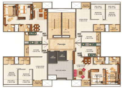 Project Image of 638.3 - 981.67 Sq.ft 2 BHK Apartment for buy in Kumar Palmspring Towers