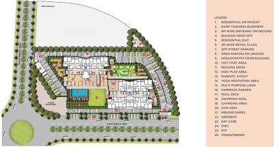 Project Image of 1180 Sq.ft 2.5 BHK Apartment / Flat for sale in Dhanori for Rs. 11000000