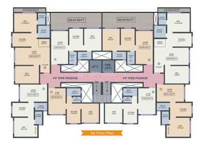 Project Image of 301.6 - 509.78 Sq.ft 1 BHK Apartment for buy in Shree Krishna Vandana Residency