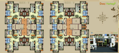 Project Image of 713.0 - 846.58 Sq.ft 2 BHK Apartment for buy in Lucky Deep Heritage