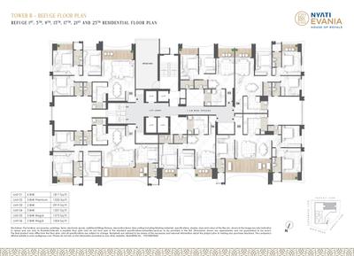 Project Image of 781.89 - 1611.03 Sq.ft 2 BHK Apartment for buy in Nyati Evania