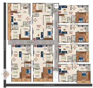 Project Image of 990.0 - 1565.0 Sq.ft 2 BHK Apartment for buy in Sri Sai Elite