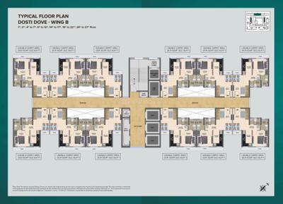 Project Image of 0.0 - 322.0 Sq.ft 1 BHK Apartment for buy in Dosti Nest Phase 3