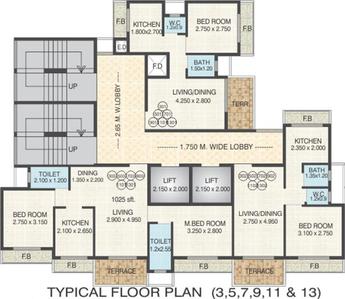 Project Image of 192.0 - 401.0 Sq.ft 1 BHK Apartment for buy in RD Parvati Emperia