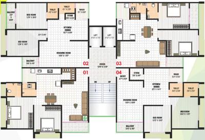 Project Image of 1440 Sq.ft 2 BHK Apartment / Flat for sale in Hanspura for Rs. 5000000