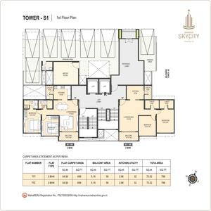 Project Image of 1105 Sq.ft 2 BHK Apartment / Flat for sale in Dhanori for Rs. 7189987