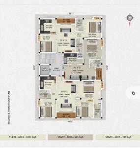 Project Image of 545.0 - 1241.0 Sq.ft 1 BHK Apartment for buy in Green Sairam Flats