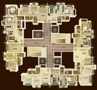Project Image of 434.0 - 637.0 Sq.ft 1 BHK Apartment for buy in Unique Vistas Bldg No 3