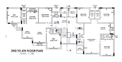 Param Height Height Cluster Plan from 2nd to 6th Floor 1