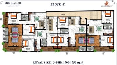 Project Image of 1060.0 - 1750.0 Sq.ft 2 BHK Apartment for buy in Venice Krishna Elite