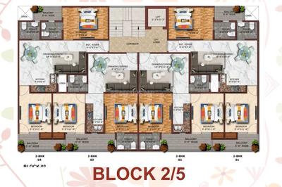Gaurik Green Homes Cluster Plan block 1