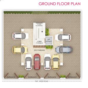 Project Image of 1800 Sq.ft 3 BHK Apartment / Flat for sale in Somalwada for Rs. 8498000