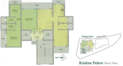 Project Image of 390.0 - 398.0 Sq.ft 1 BHK Apartment for buy in Pantagon Krishna Palace