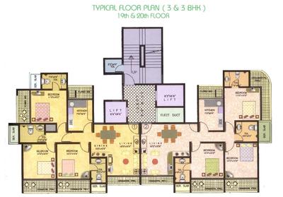 Project Image of 1260.0 - 1560.0 Sq.ft 2 BHK Apartment for buy in Sanghvi Galaxy