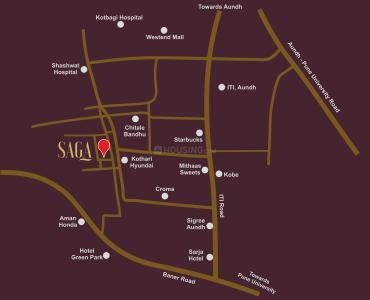 Project Image of 813.11 - 1934.81 Sq.ft 2 BHK Apartment for buy in Saga Apartment