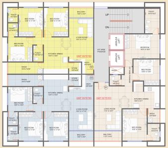 Project Image of 849.38 - 943.35 Sq.ft 3 BHK Apartment for buy in Dhruvi Harikalp Deluxe