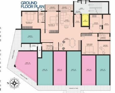 Project Image of 1167.46 - 2290.37 Sq.ft 2 BHK Apartment for buy in Fortune Hill Side