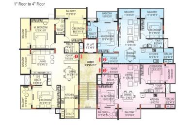 Project Image of 1217.0 - 1905.0 Sq.ft 2 BHK Apartment for buy in Four Walls Bhuvi