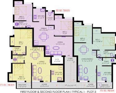 Project Image of 639.0 - 807.0 Sq.ft 2 BHK Apartment for buy in KEH Devas Forte