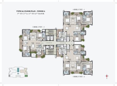 Project Image of 1680.46 - 2321.56 Sq.ft 3 BHK Apartment for buy in Sky Garden