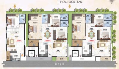 Project Image of 850.0 - 1700.0 Sq.ft 3 BHK Duplex for buy in ECO Two