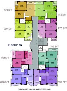 Project Image of 850 Sq.ft 2 BHK Apartment / Flat for sale in Dhapa for Rs. 4500000