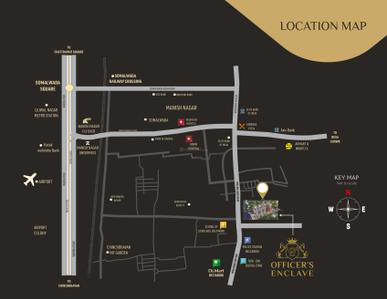 Project Image of 688.0 - 970.58 Sq.ft 2 BHK Apartment for buy in Officers Enclave