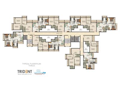 Project Image of 0.0 - 742.0 Sq.ft 1 BHK Apartment for buy in Trident Tower Type D