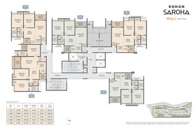 Project Image of 836.0 - 2023.0 Sq.ft 2 BHK Apartment for buy in Rohan Saroha