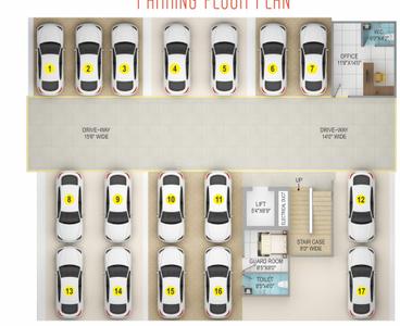 Project Image of 1960.0 - 2065.0 Sq.ft 3 BHK Apartment for buy in RD Eco Sunshine