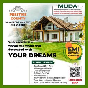 Project Image of 1350.0 - 3150.0 Sq.ft Residential Plot Plot for buy in Prestige County
