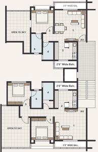 Project Image of 665.0 - 1090.0 Sq.ft 1 BHK Apartment for buy in KK Cresent Point