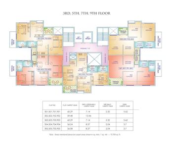 Project Image of 603.64 - 717.41 Sq.ft 2 BHK Apartment for buy in Vishwakarma Vedant B