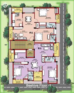 Project Image of 1167.0 - 1228.0 Sq.ft 2 BHK Apartment for buy in Potential Beehive