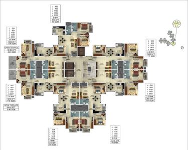 Project Image of 950.0 - 1740.0 Sq.ft 2 BHK Apartment for buy in Mantri Webcity