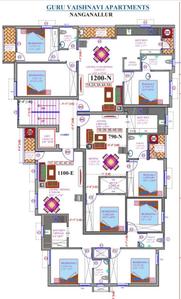 Project Image of 790.0 - 1200.0 Sq.ft 2 BHK Apartment for buy in Guru Vaishnavi Apartments