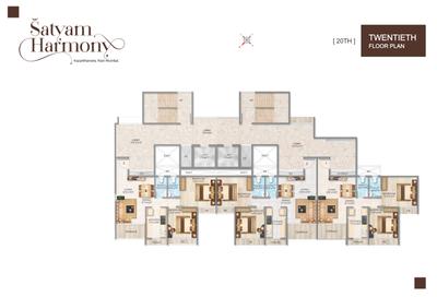 Project Image of 413.0 - 496.0 Sq.ft 2 BHK Apartment for buy in Satyam Harmony