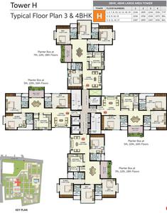 Project Image of 1587.0 - 2287.0 Sq.ft 3 BHK Apartment for buy in KLP Abhinandan Block E F G And H